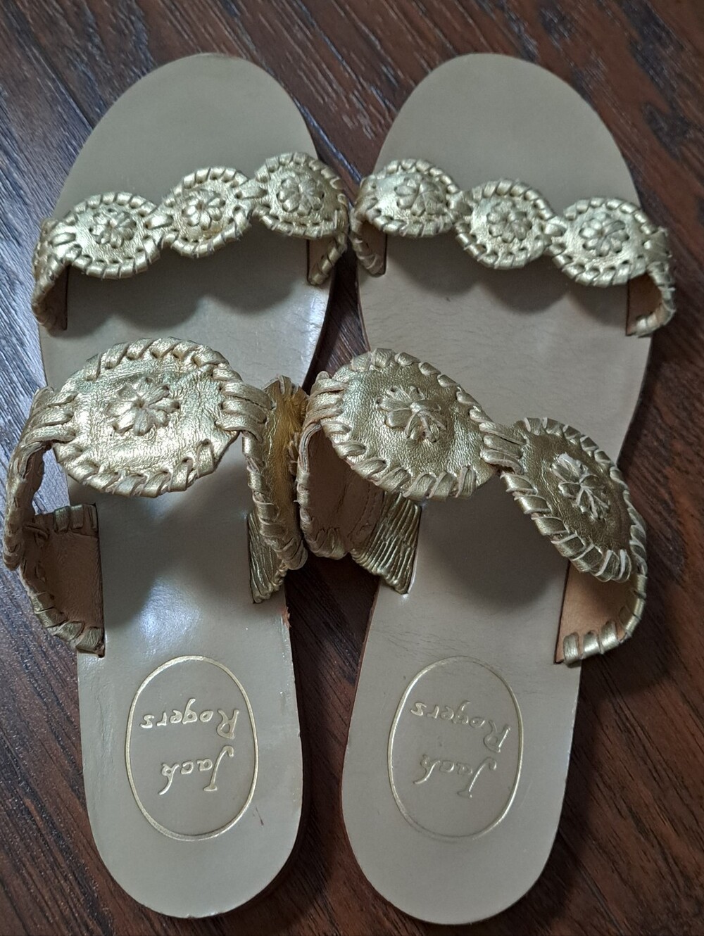 Gold Lauren Jack Rogers Sandals